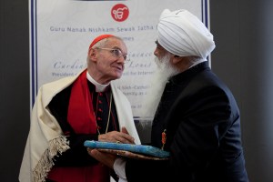 Bhai Sahib with Cardinal Jean-Louis Tauran 
