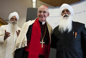 His Eminence, Cardinal Jean-Louis Tauran with Bhai Sahib