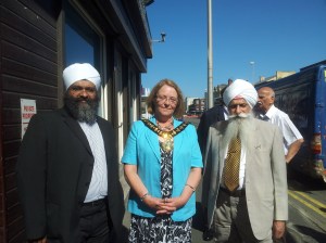 Mayor of Sandwell with Nishkam Centre Team