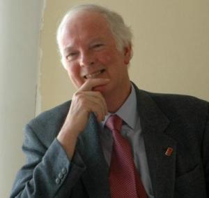 Professor Peter Gilbert during his interview with  Bhai Sahib Dr Mohinder Singh on Leadership at  the Nishkam Centre 