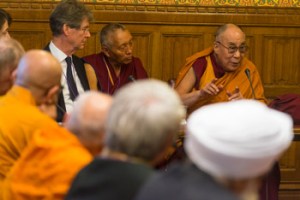 The Dalai Lama speaking at the House of Lords. Photo Ian Cumming