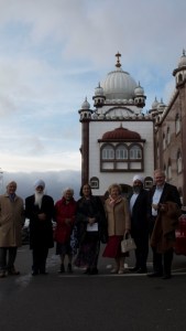 A memorable image outside the Gurudwara Sahib