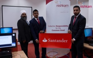 (L-R) Amrick Singh, Ravinder Singh and Harry Singh in the newly refurbished ICT Suite