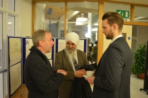 Guests arriving, networking and sharing stories