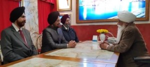 Delegation in dialogue with Bhai Sahib Ji regarding education and the role of educational institutions