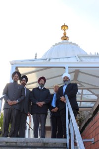 Principal Dr Kavipal Singh, Professor Ramandeep Narang, Dean Dr Ramandeep Bhullar, Baldev Singh, and Amrick Singh