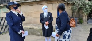 Bhai Sahib Ji met the new WM High Sheriff, Loisue Bennett and Sharon Palmer.