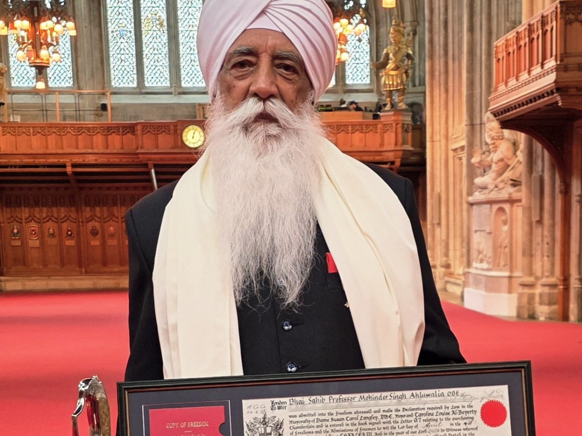 Global Sikh peace ambassador awarded Freedom of the City of&nbsp;London